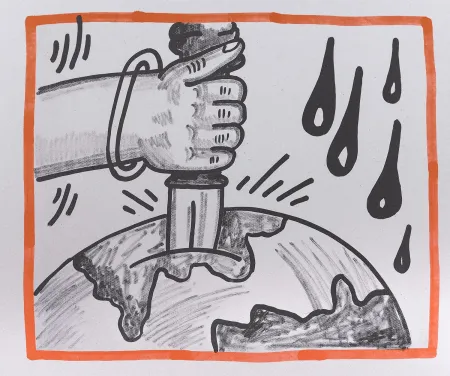 Litografía Haring - Against all Odds, 1990