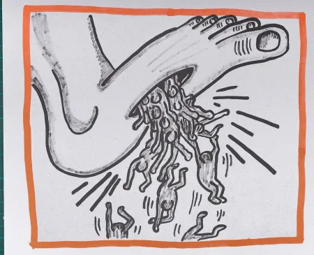 Litografía Haring - Against all Odds, 1990