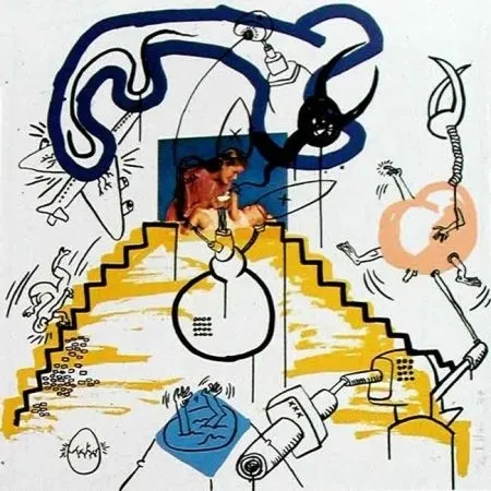 Serigrafía Haring - Apocalypse