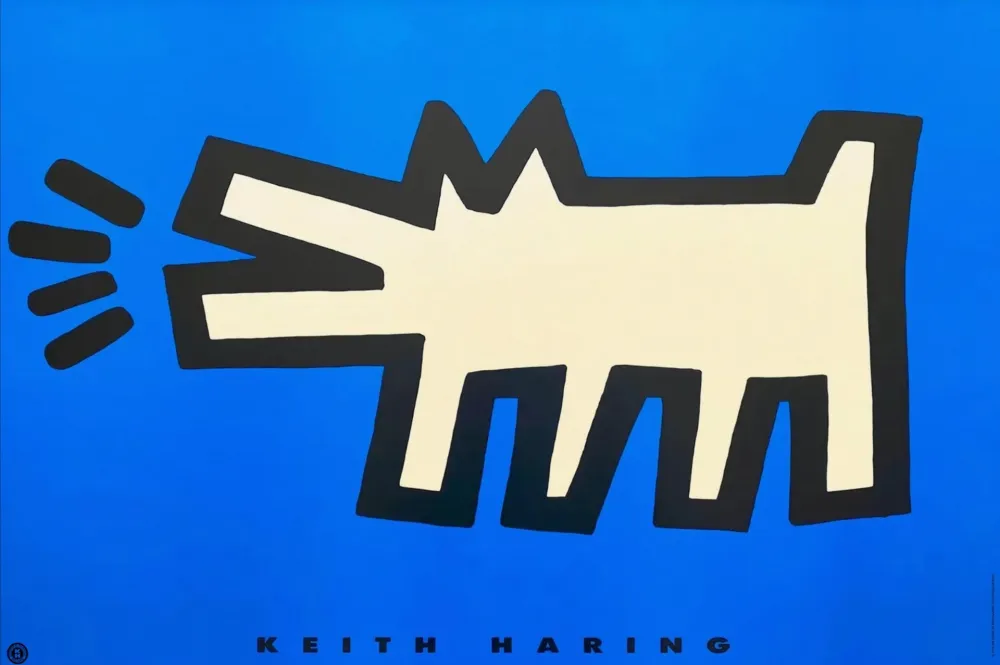 Serigrafía Haring - Barking Dog