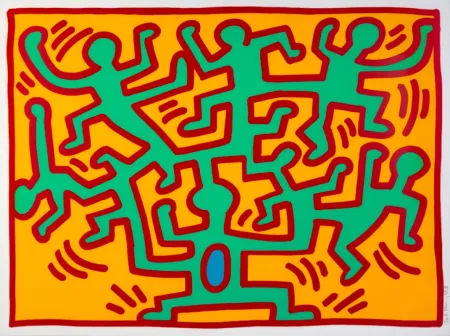 Serigrafía Haring - Growing II