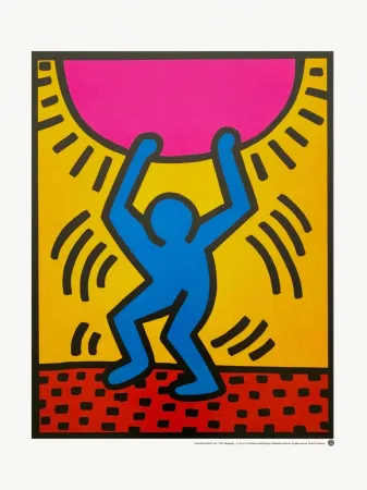 Serigrafía Haring - International Youth Year