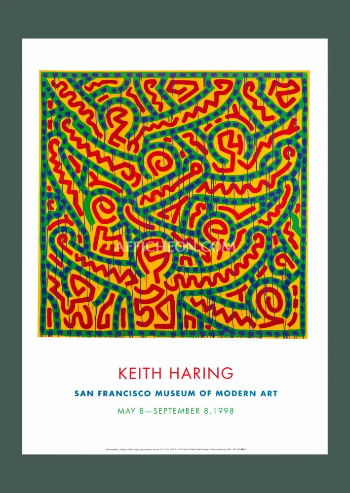 Litografía Haring - Keith Haring: 'Untitled (1989)' 1998 Offset-lithograph