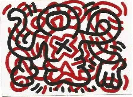 Litografía Haring - Ludo - 3
