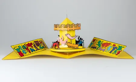 Múltiple Haring - Luna Luna Karussell: A Poetic Extravaganza! Pop up 3D