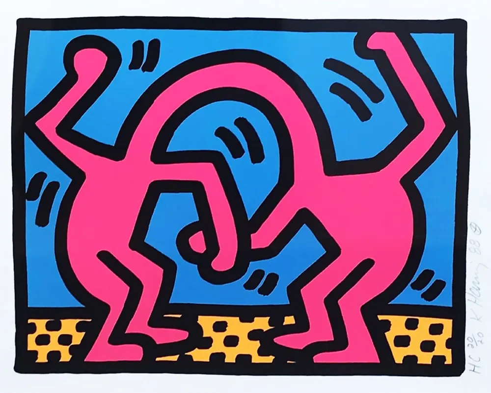 Serigrafía Haring - Pop shop II