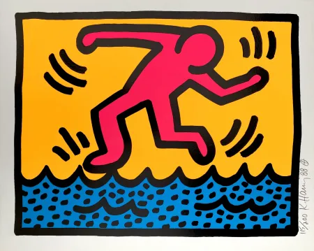 Serigrafía Haring - Pop Shop II, C