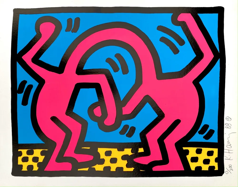 Serigrafía Haring - Pop Shop II, D