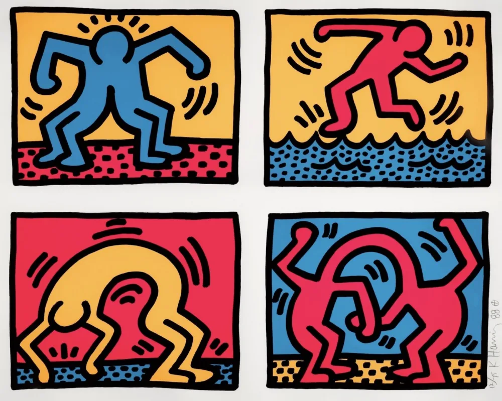 Serigrafía Haring - Pop Shop Quad II