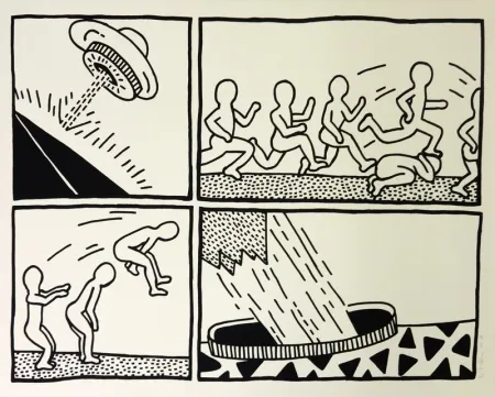 Serigrafía Haring - The Blueprint Drawings #3