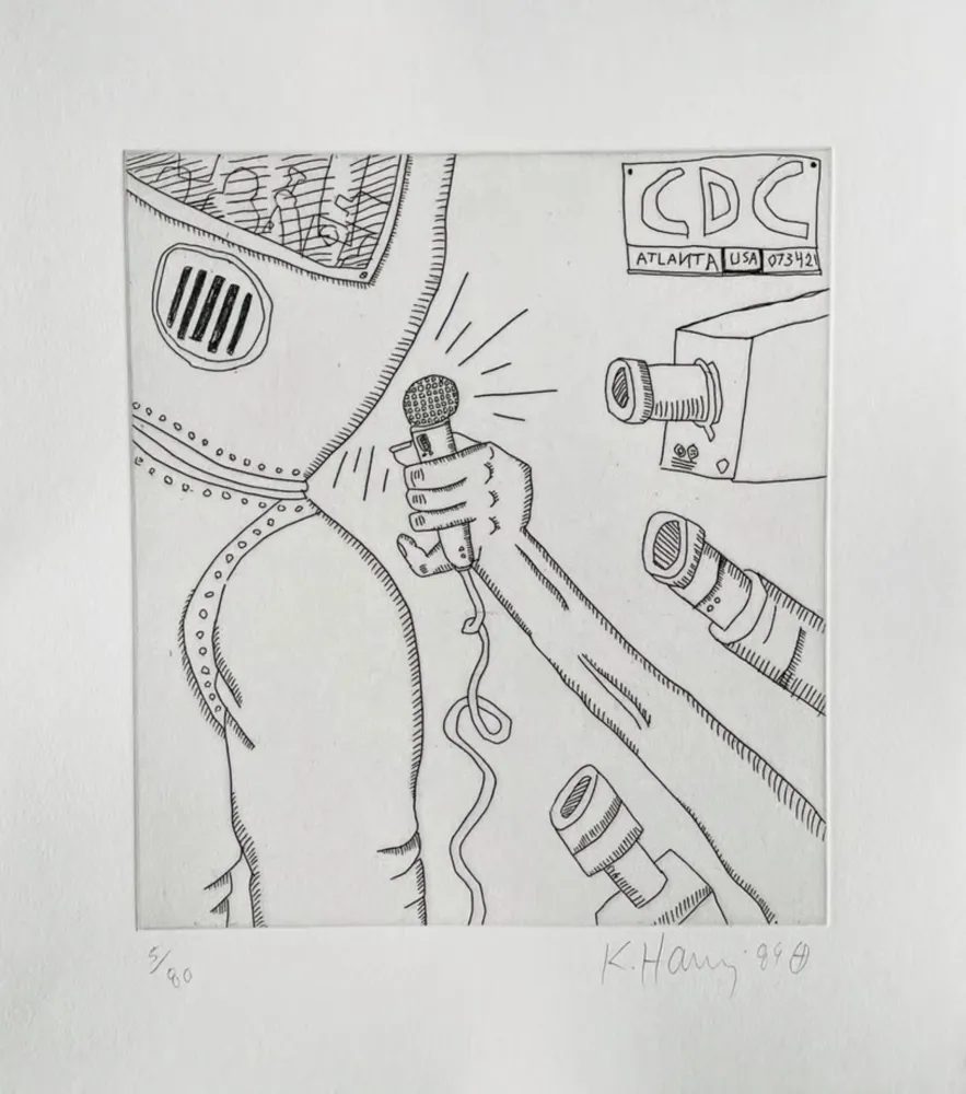 Grabado Haring - The Valley (1)