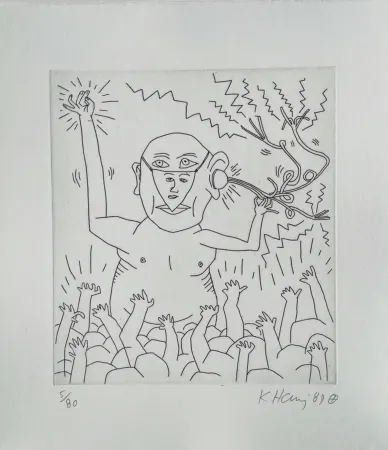 Grabado Haring - The Valley (2)