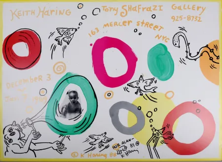 Offset Haring - Tony Shafrazi Gallery, Exhibition Poster, 1988