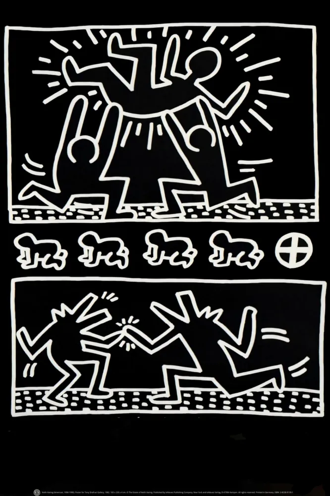 Serigrafía Haring - Tony Shafrazi Poster