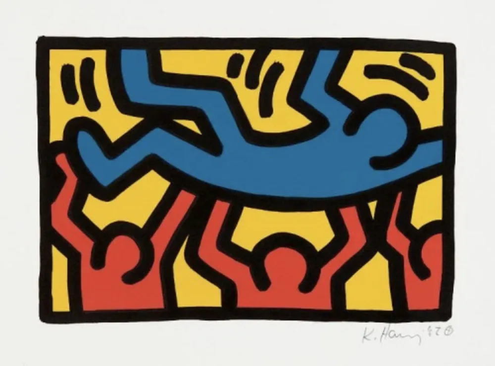 Litografía Haring - Untitled