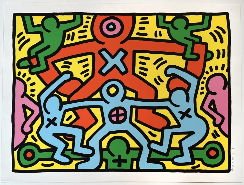 Serigrafía Haring - Untitled