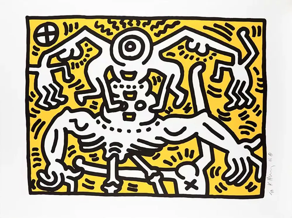 Litografía Haring - Untitled