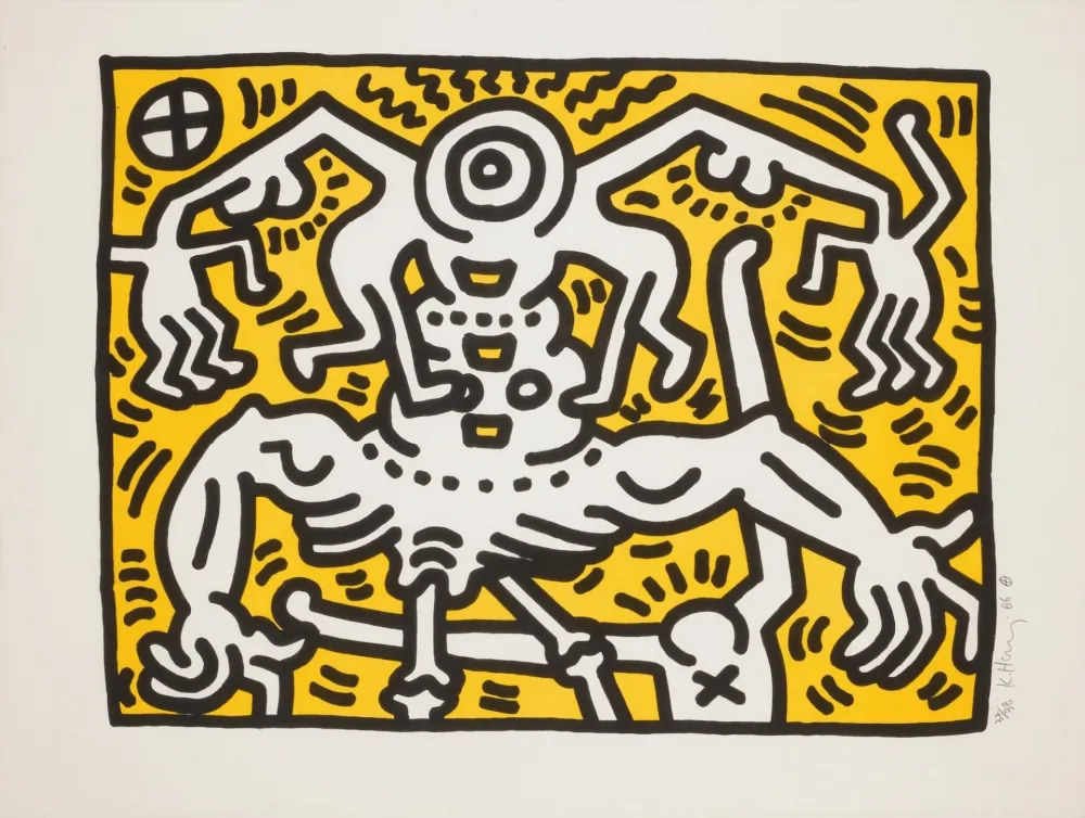 Litografía Haring - Untitled