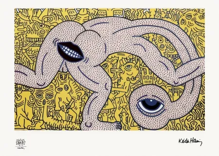 Serigrafía Haring - Untitled 