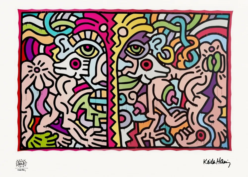 Serigrafía Haring - Untitled (1990)