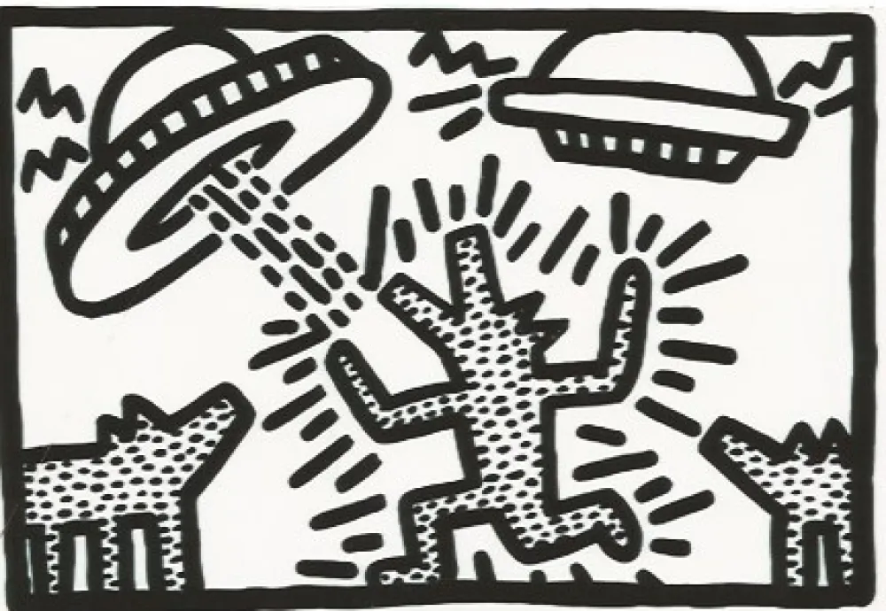 Litografía Haring - Untitled 4