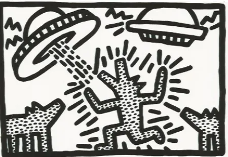 Litografía Haring - Untitled 4