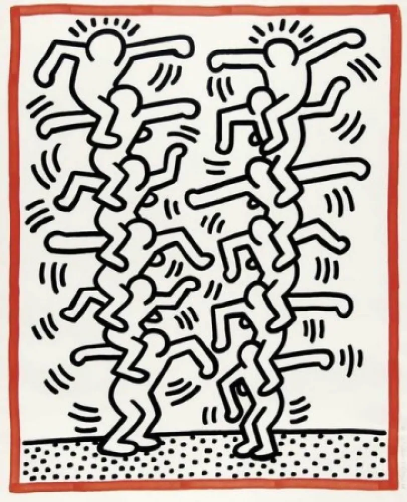 Litografía Haring - Untitled, from 
