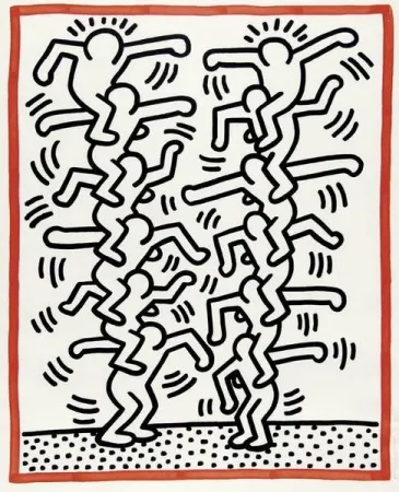 Litografía Haring - Untitled, from 