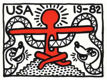 Litografía Haring - USA 19-82