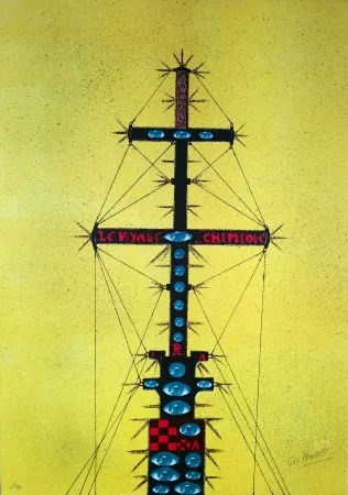 Litografía Harloff - Le mat de bateau