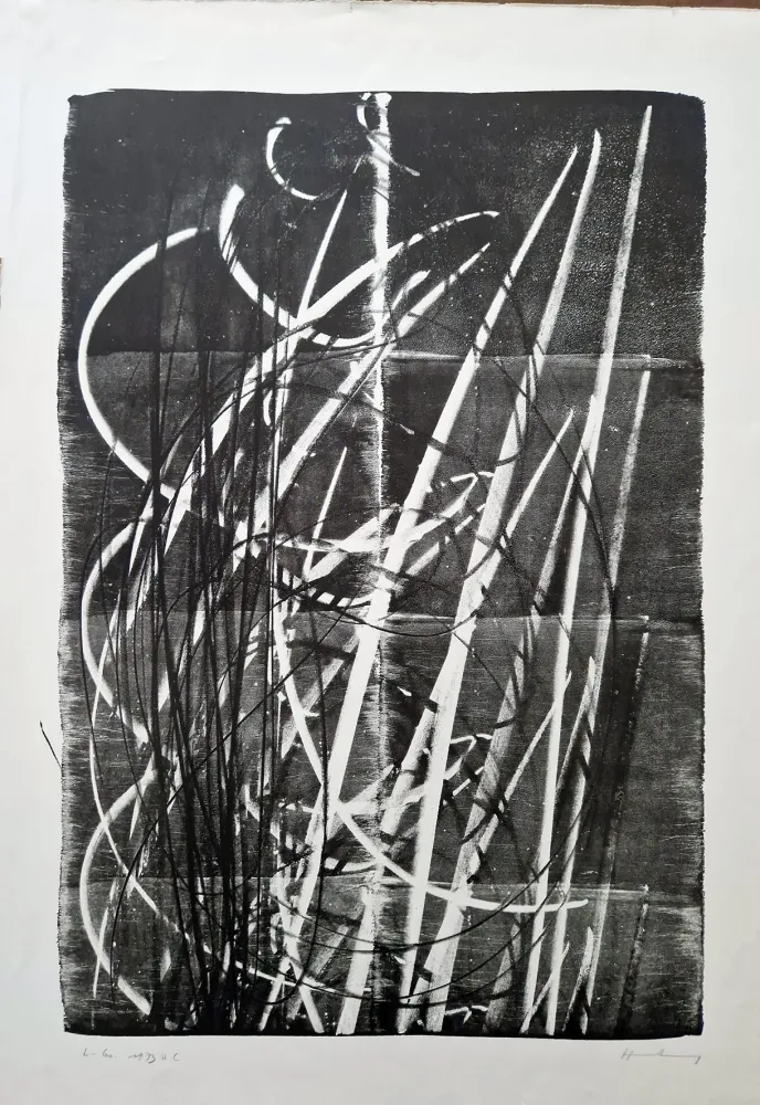 Litografía Hartung - 1973 - L 60