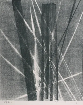 Litografía Hartung - Abstract Composition, 1967 - Hand-signed!