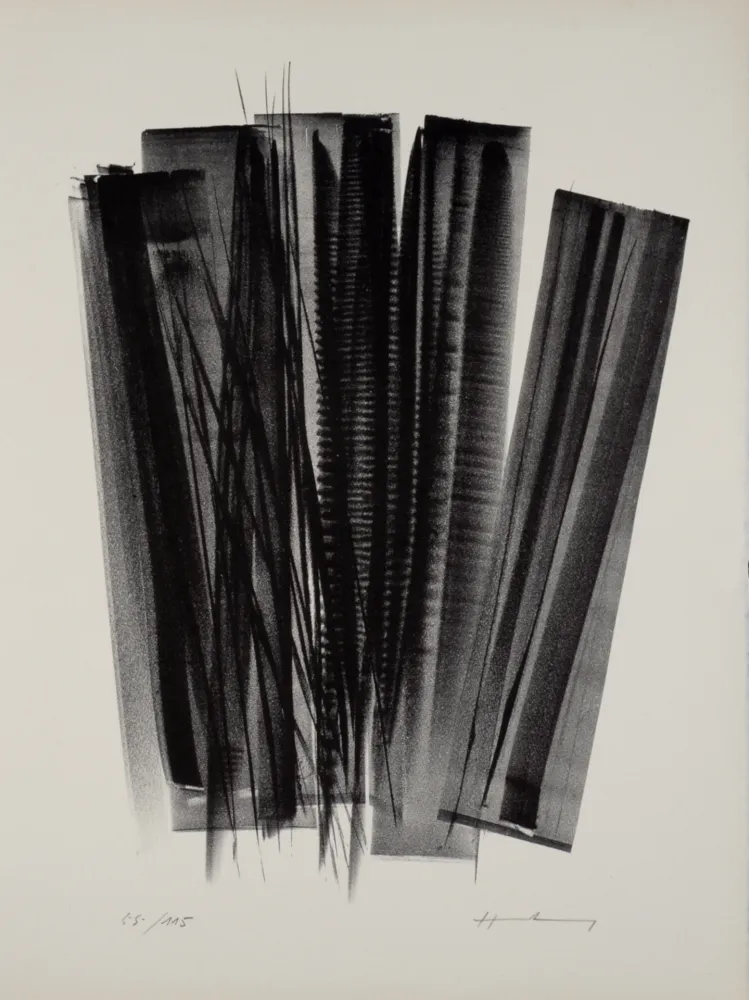 Litografía Hartung - Campagne de schiste (L 162), 1978 - Hand-signed