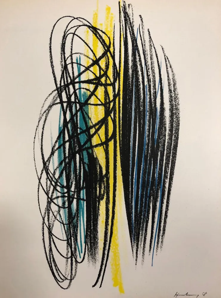 Litografía Hartung - Composition,