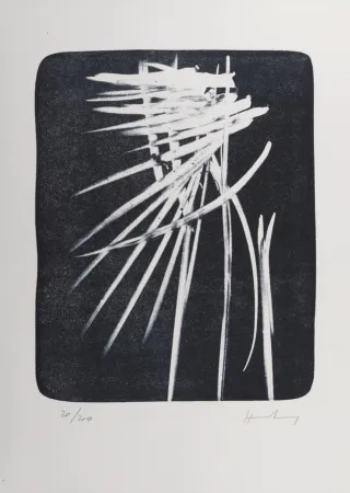 Litografía Hartung - Composition, 1987 - Hand-signed