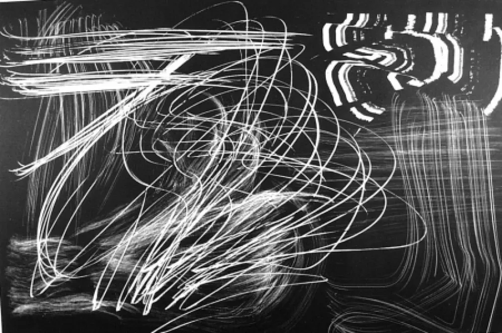 Litografía Hartung - Composition