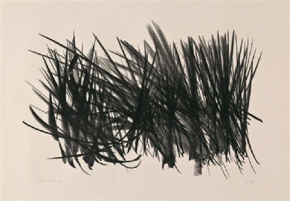 Litografía Hartung - Composition