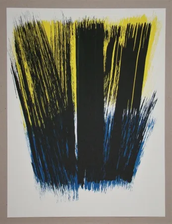 Litografía Hartung - Composition