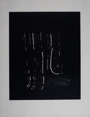 Litografía Hartung - Composition L 1977-2, 1977 - Hand-signed