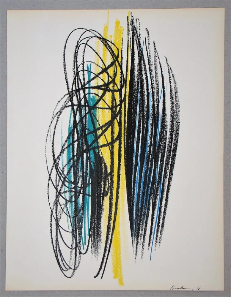 Litografía Hartung - Composition pour XXe Siècle