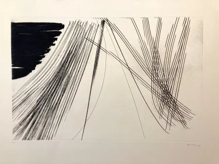 Aguafuerte Hartung - Eau-forte signé et numérotée 