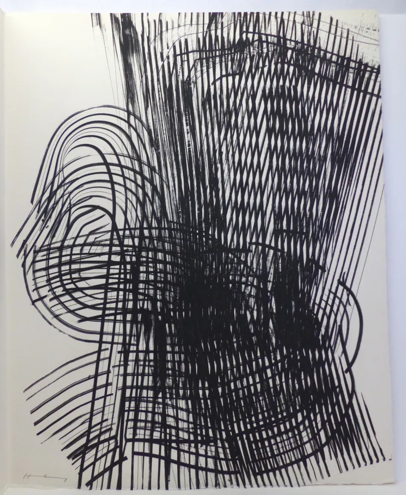 Aguafuerte Hartung - Eau-forte sur vélin d'Arches. 1973. Signée