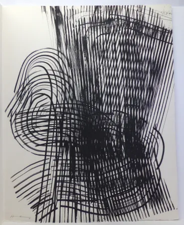 Aguafuerte Hartung - Eau-forte sur vélin d'Arches. 1973. Signée