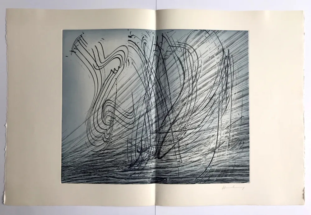 Aguafuerte Hartung - GM 1973-10 / Élégie des Alizés pl. II