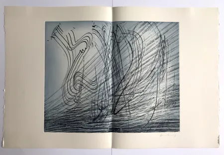 Aguafuerte Hartung - GM 1973-10 / Élégie des Alizés pl. II