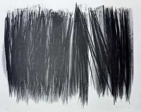 Litografía Hartung - Hans Hartung (1904 - 1989) - L 105 - Lithograph on Arches paper - 1963