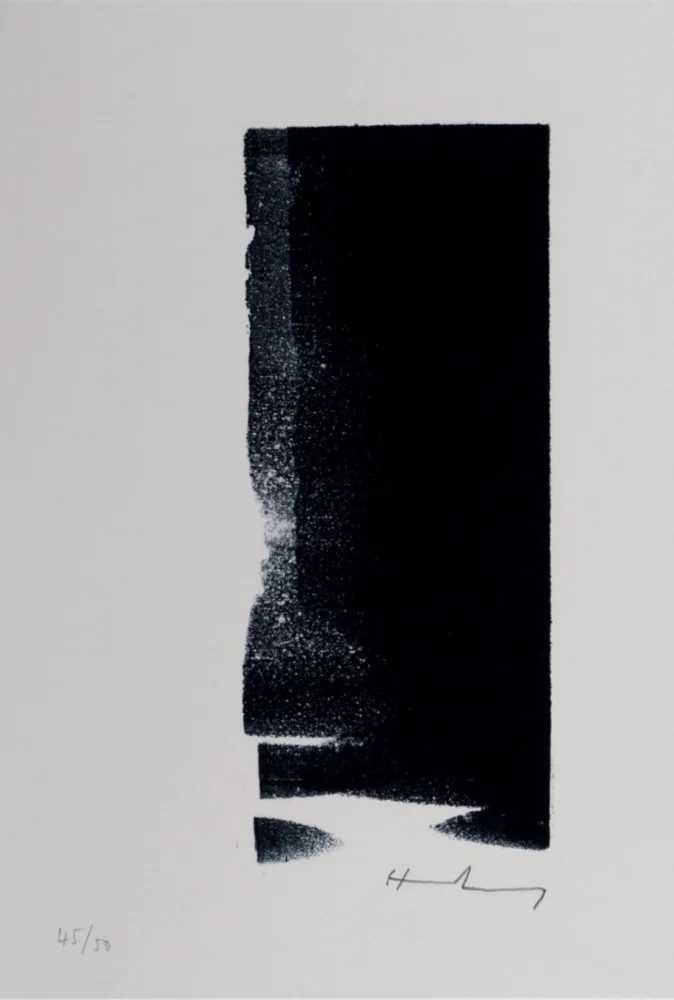 Litografía Hartung - Hans Hartung – Gedanken (A), 1987-88 – Hand-signed!