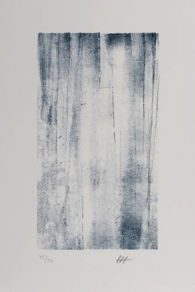 Litografía Hartung - Hans Hartung – Gedanken (D), 1987-88 – Hand-signed!