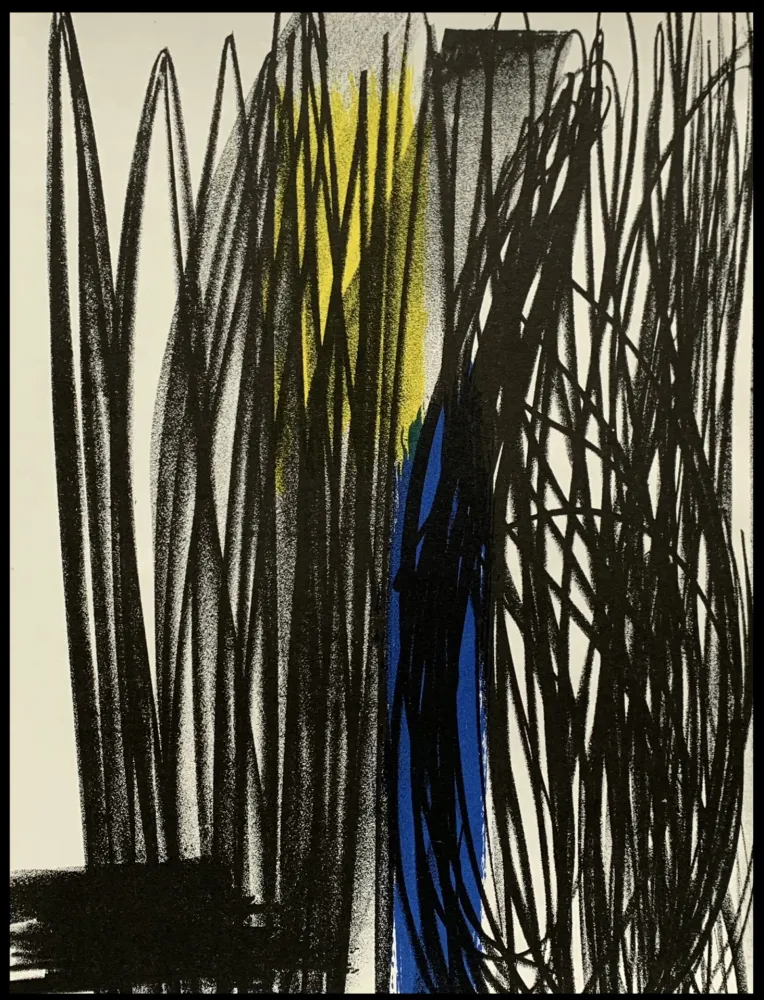 Litografía Hartung - Influence