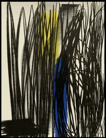 Litografía Hartung - Influence